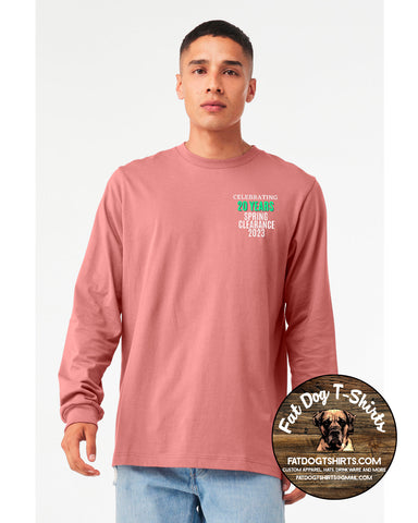 SPRING CLEARANCE -20 YEAR LONG SLEEVE T-SHIRT