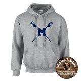 MONTCLAIR HIGH SCHOOL ROWING-GILDAN HOODIE GREY