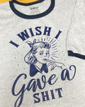 I Wish I Gave a Shit-Ringer T-Shirt