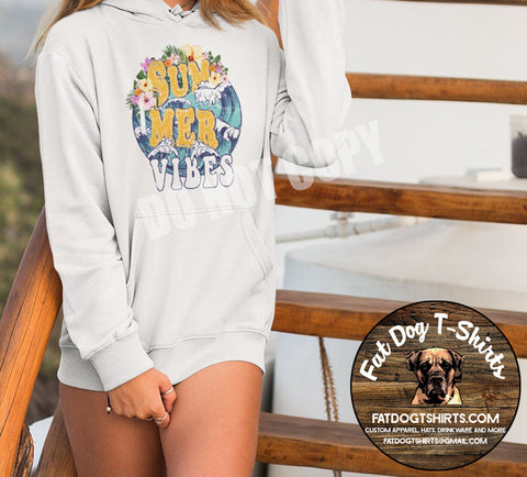 SUMMER VIBES- HOODIE/CREW SWEATSHIRT