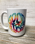 Good Vibes-Tye Dye Mug-15 oz