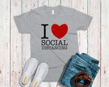 I LOVE SOCIAL DISTANCING-HEART