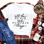 All the Plaid and Pumpkin Things-T-SHIRT AND Long Sleeve T-Shirt