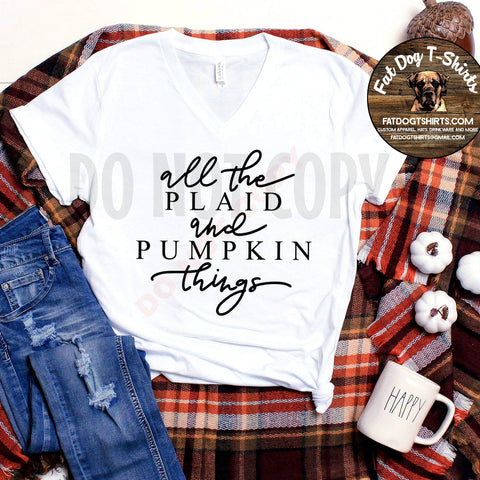 All the Plaid and Pumpkin Things-T-SHIRT AND Long Sleeve T-Shirt