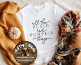 All the Plaid and Pumpkin Things-T-SHIRT AND Long Sleeve T-Shirt