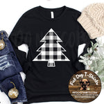 Buffalo Plaid Tree-T-Shirt/Long Sleeve/Crew Sweatshirt