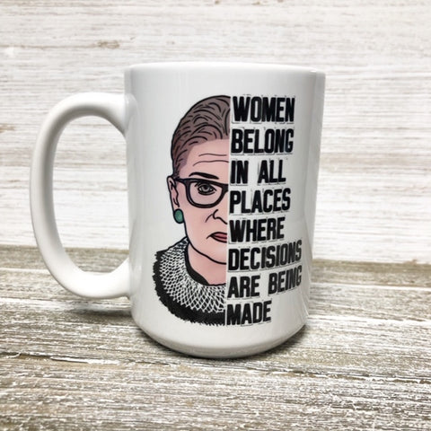 Women Belong in All Places-Mug