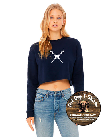 MONTCLAIR HIGH SCHOOL ROWING-CROP CREW SWEATSHIRT
