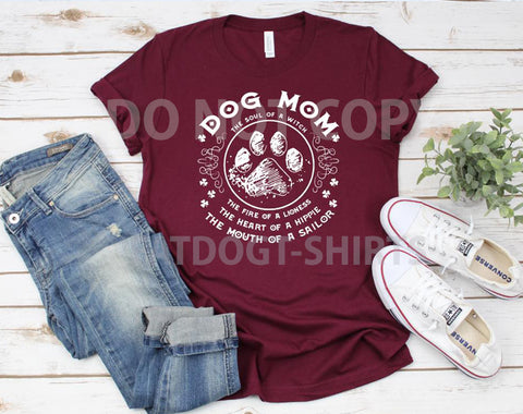Dog Mom -T-SHIRT OR HOODIE