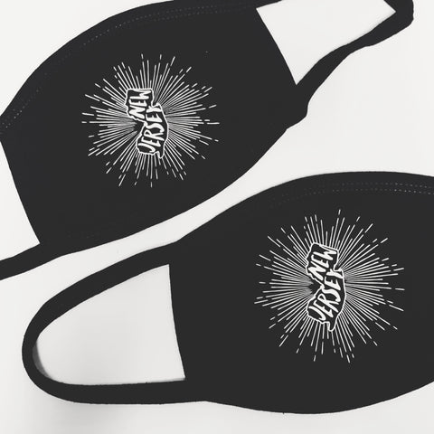 Fashion Face Covers-Black NEW JERSEY