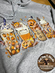 FALL DRINKS-HOODIE-CREW SWEATSHIRT-LONG  SLEEVE T-SHIRT