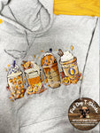 FALL DRINKS-HOODIE-CREW SWEATSHIRT-LONG  SLEEVE T-SHIRT