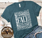 FALL TYPOGRAPHY-T-SHIRT