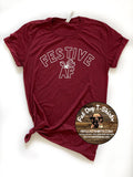 FESTIVE AF -FUNNY HOLIDAY T-SHIRTS