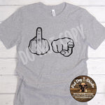 The Bird-Hand Signals-T-Shirt or Hoodie