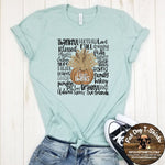 GIVE THANKS-FULL COLOR TYPOGRAPHY-T-SHIRTS