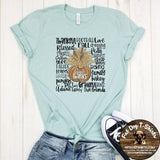 GIVE THANKS-FULL COLOR TYPOGRAPHY-T-SHIRTS