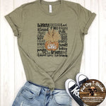 GIVE THANKS-FULL COLOR TYPOGRAPHY-T-SHIRTS