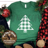 Buffalo Plaid Tree-T-Shirt/Long Sleeve/Crew Sweatshirt
