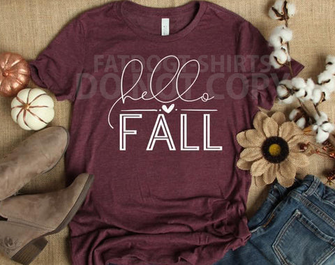 Hello Fall- T-Shirt or Hoodie