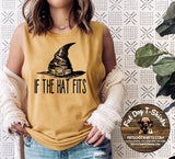 IF THE HAT FITS-HALLOWEEN T-SHIRT/MUSCLE TEE