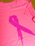 Breast Cancer Ribbon T-Shirt/Hoodie/Long Sleeve T-Shirt $10 (T-SHIRT)