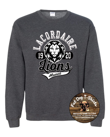 LACORDAIRE ALUMNI CREW FLEECE-CHARCOAL HEATHER