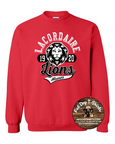 LACORDAIRE ALUMNI CREW FLEECE-RED