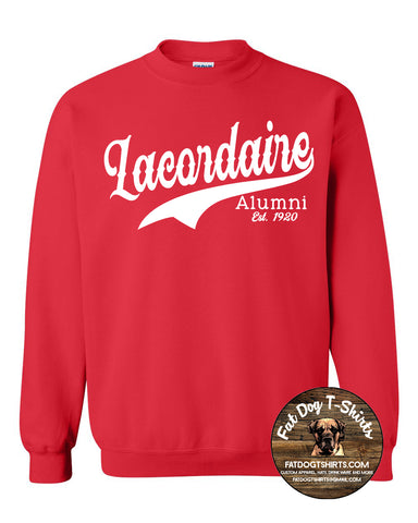 LACORDAIRE ALUMNI CREW FLEECE-RED