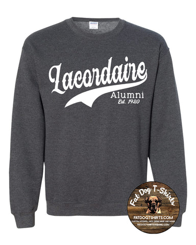 LACORDAIRE ALUMNI CREW FLEECE-W/WHITE