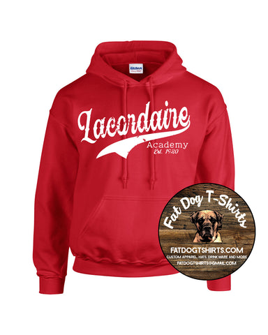 Lacordaire Hoodie-Black/Red Est. 1920