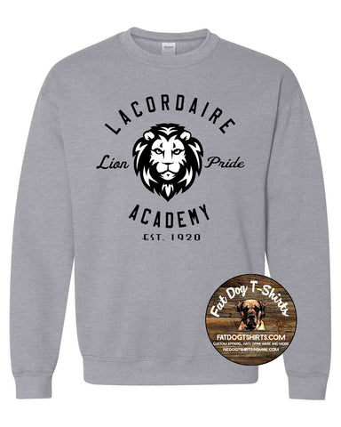 LACORDAIRE LION PRIDE CREW FLEECE-SPORT GREY