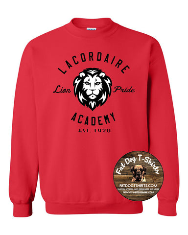 LACORDAIRE LION PRIDE -CREW FLEECE RED