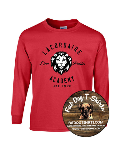LACORDAIRE LION PRIDE LONG SLEEVE-RED
