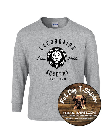 LACORDAIRE LION PRIDE- LONG SLEEVE T-SHIRT-GREY