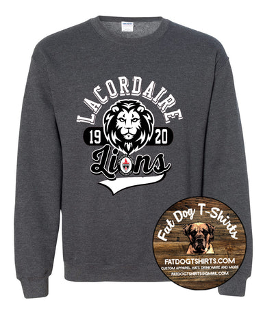 LACORDAIRE LIONS CREW FLEECE-CHARCOAL HEATHER 2022