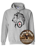 LACORDAIRE LION 2-RED OR GREY Youth and Adult Sizes