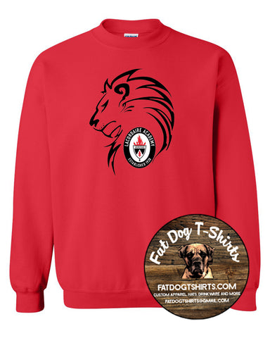 LACORDAIRE LION-CREW FLEECE RED