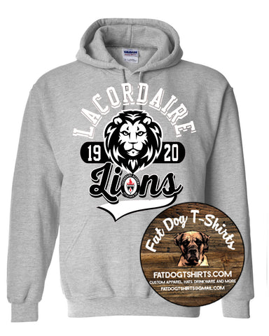 LACORDAIRE LION 1920-GREY HOODIE