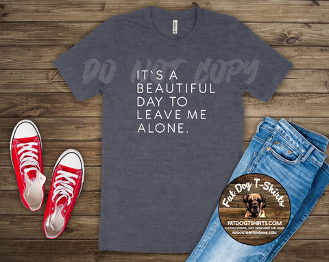 It's a Beautiful Day to Leave me Alone-T-Shirt/Hoodies