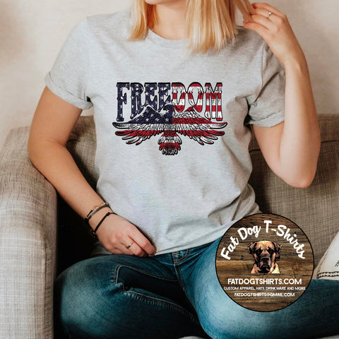 FREEDOM-EAGLE T-SHIRT - ADULT UNISEX SIZES