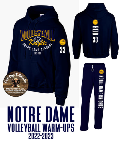 NDA VOLLEYBALL WARMUPS-ADULT SETS OR SEPARATES