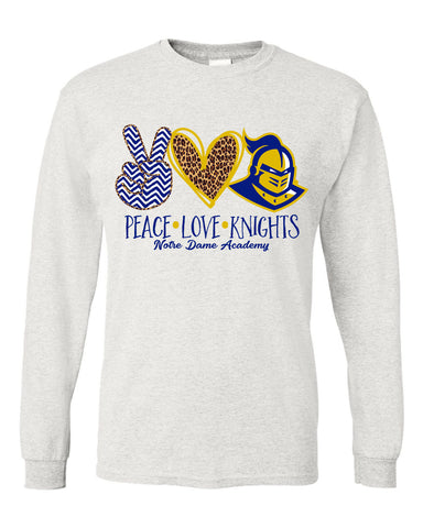 NDA LONG SLEEVE-PEACE LOVE KNIGHTS