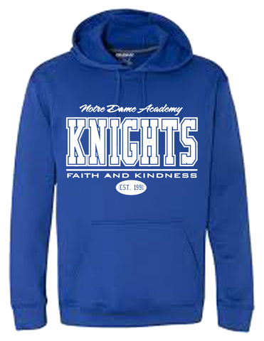 NDA- HOODIE-ROYAL/FAITH AND KINDNESS