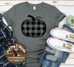 PLAID PUMPKIN-T-SHIRT/LONG SLEEVE T-SHIRT