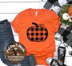 PLAID PUMPKIN-T-SHIRT/LONG SLEEVE T-SHIRT