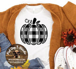 PLAID PUMPKIN-T-SHIRT/LONG SLEEVE T-SHIRT