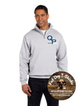QUEEN OF PEACE QUARTER ZIP-GREY