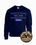 QUEEN OF PEACE DAD-CREW FLEECE-3 COLORS