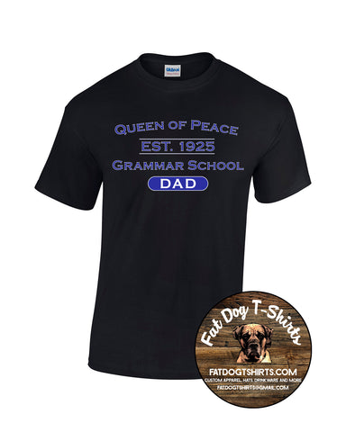 QUEEN OF PEACE DAD-T-SHIRT/BLACK